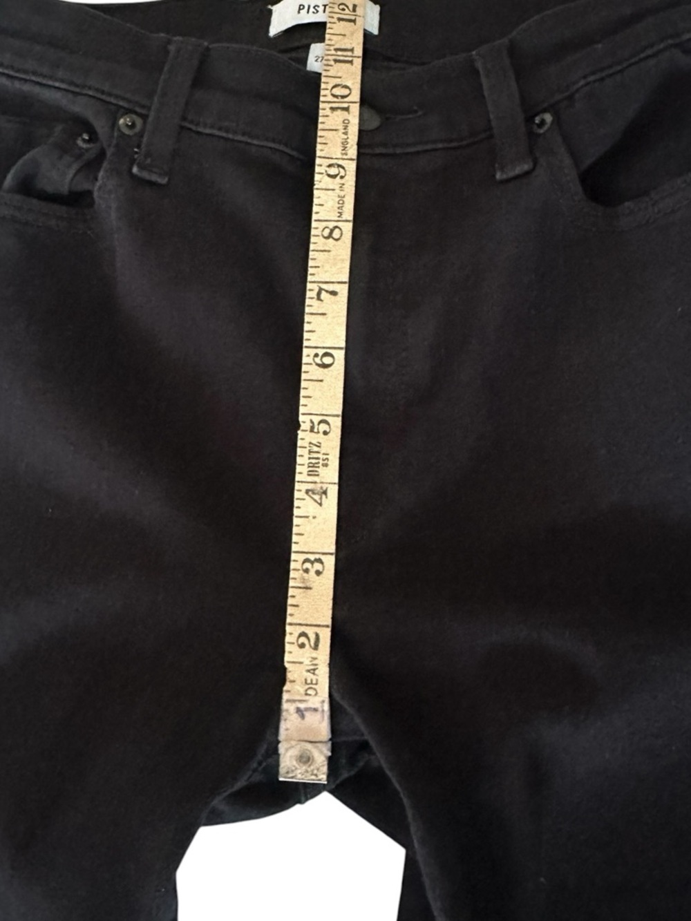 Pistola Kinsley Ultra Flare Jeans Black Ink Mid Rise 27 - Picture 12 of 14